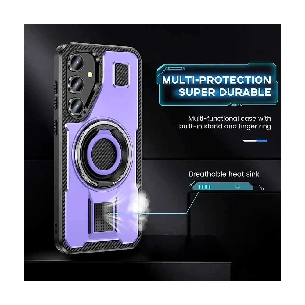 S24 PLUS BLUE CASE WITH STAND